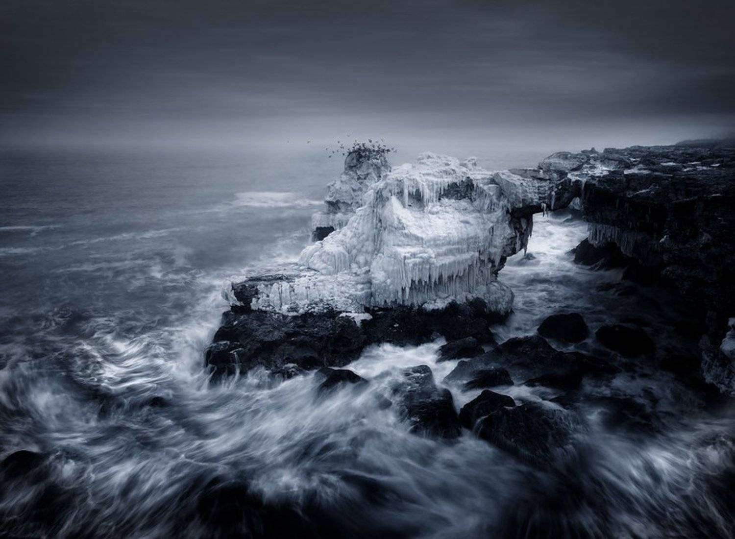 winter, seascape, tiulenovo, the arch, bulgaria, Albena Markova