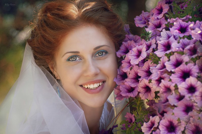 невеста,цветы,жанр,улица,портрет В лицах ... Невеста ... фото превью