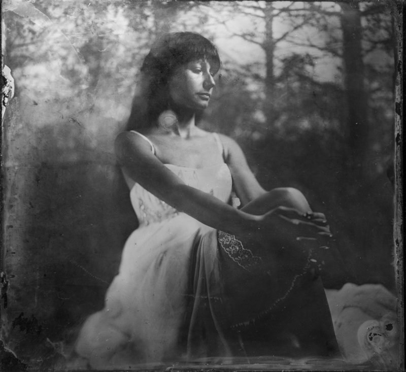 амбротип на стекле 23.5 x 24 фото превью