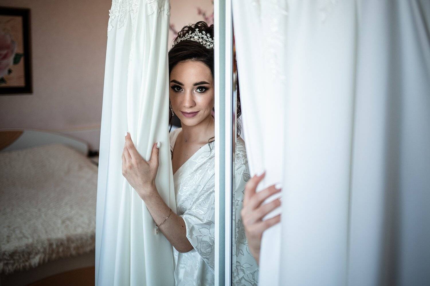 свадьба, свадебная фотосессия,  невеста, свадебный букет, свадебное платье, счастье, любовь, портрет, утро невесты, Владимир Васильев