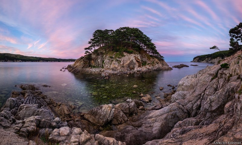 россия, дальний восток, приморье, приморский край, полуостров гамова, море, японское море, закат, остров, панорама, природа, пейзаж, russia, far east, primorsky territory, gamova peninsula, sea, sea of ​​japan, sunset, island, panorama, nature, landscape Томящееся Сердце фото превью