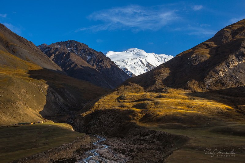 кыргызстан, долина реки койлю про то как тени гоняют...  овец фото превью