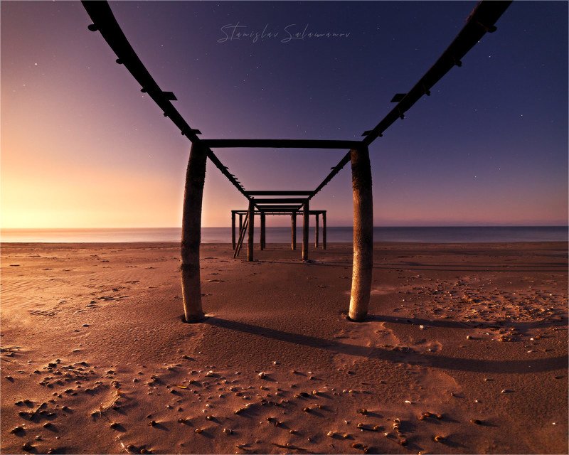 закат луны, пляж, пейзаж, космос, утро, рассвет, сюрреализм, природа Жизнь на Марсе фото превью