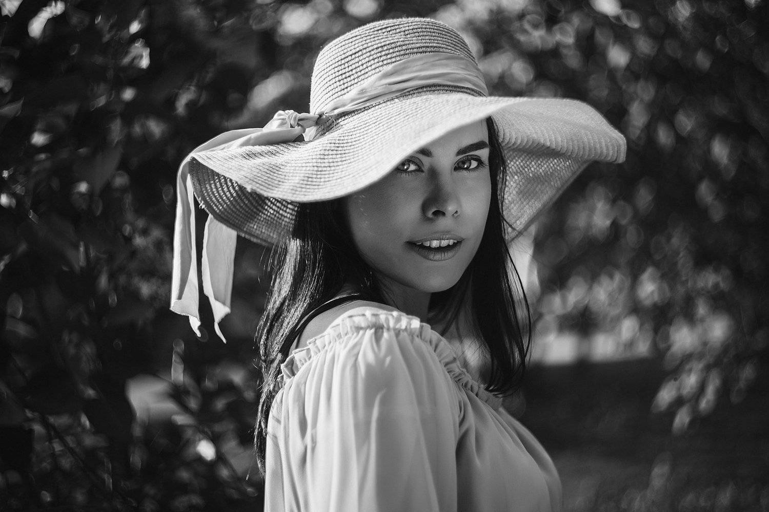 девушка, шляпка, лето, москва, модель, эмоции, портрет, красота, женственность, Валерия Тейлор