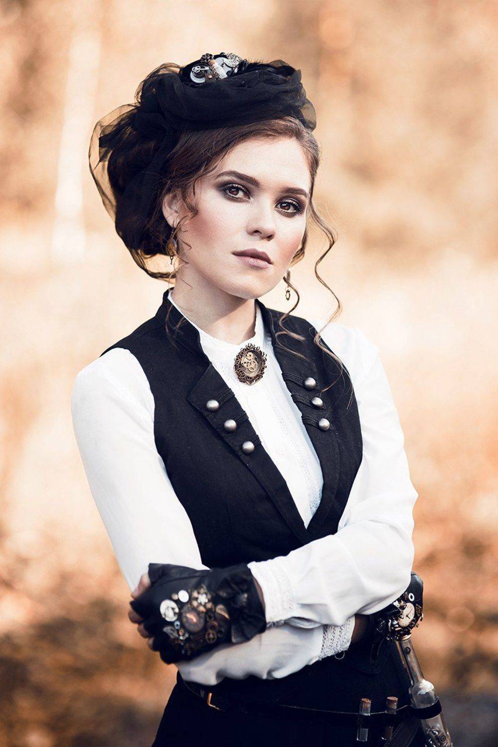 девушка, стим панк, стиль, ретро, красивая, Дарья Комарова