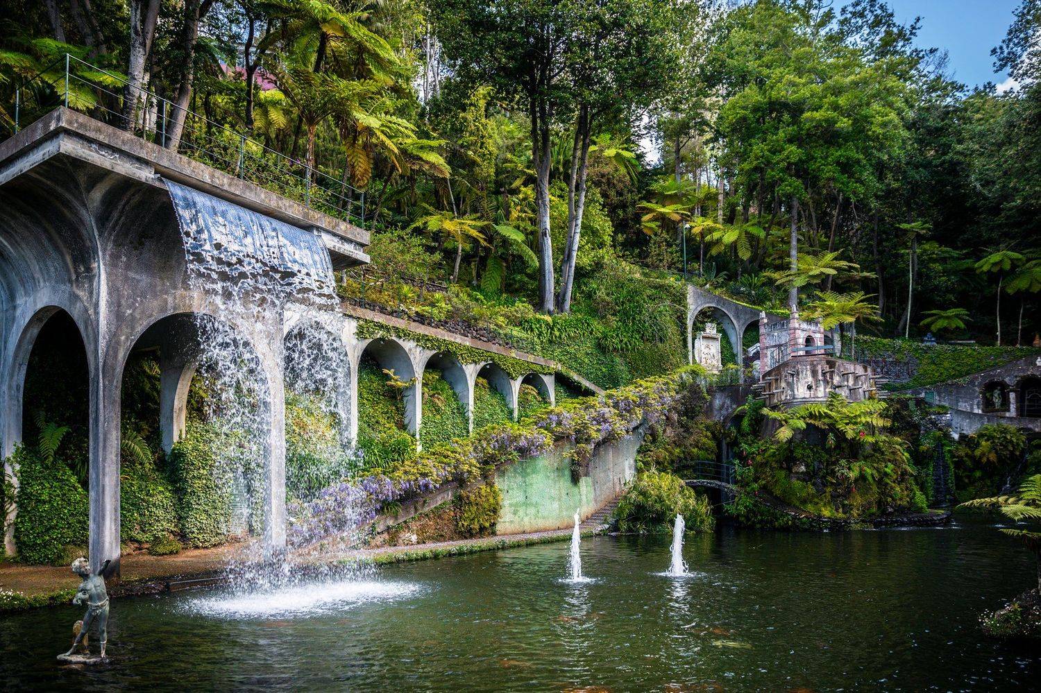 madeira ,funchal ,botanicalgarden ,madeirabotanicalgarden ,garden ,waterfall ,manmadewaterfall ,history ,plants ,floral ,diversity ,beautiful ,amazing ,jardimbot&acirc;nicodamadeira ,portugal ,pillars ,lake ,koi ,koifish ,fish ,fontane ,water ,palmtrees ,tropic, Marko Radovanovic