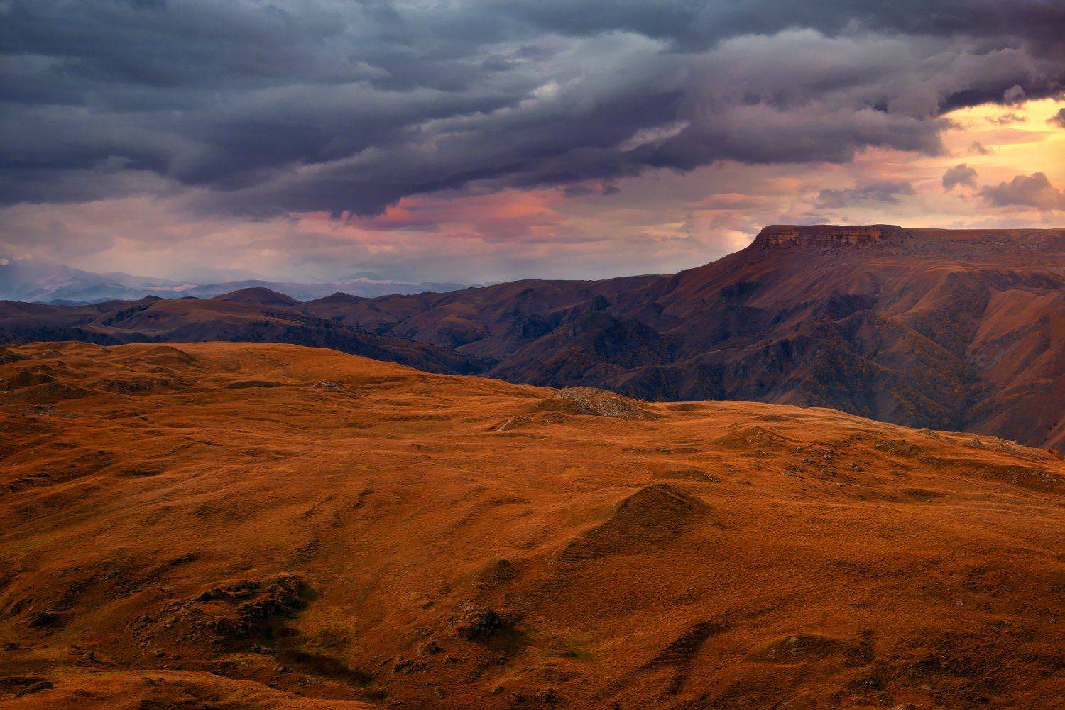 осень,горы,закат,пейзаж, Елена Брежицкая