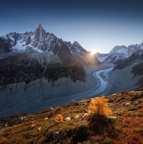 French Alps. Mer de glace