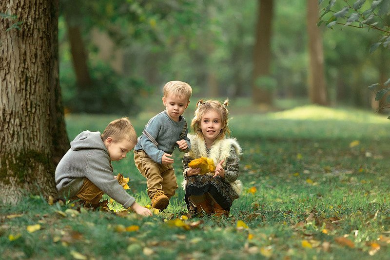 зеркальный фотоаппарат canon markiii, прогулка, фотосессия, детский и семейный фотограф, лес, мальчики и девочки, малыши, маленькие дети, закат, лето, улыбка, радость, эмоции, осень,счастье, восторг Вместе веселее! фото превью