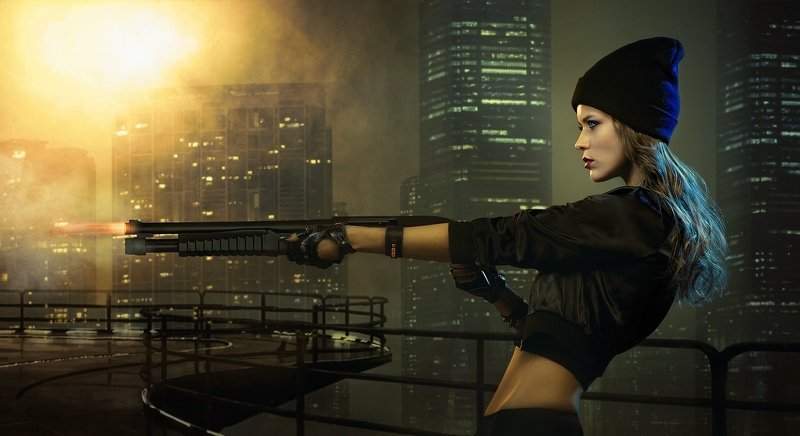 cyberpunk, cybergirl The DAY is my ENEMY фото превью