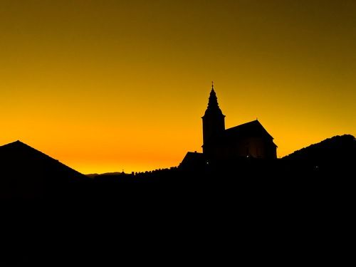Church at dawn 