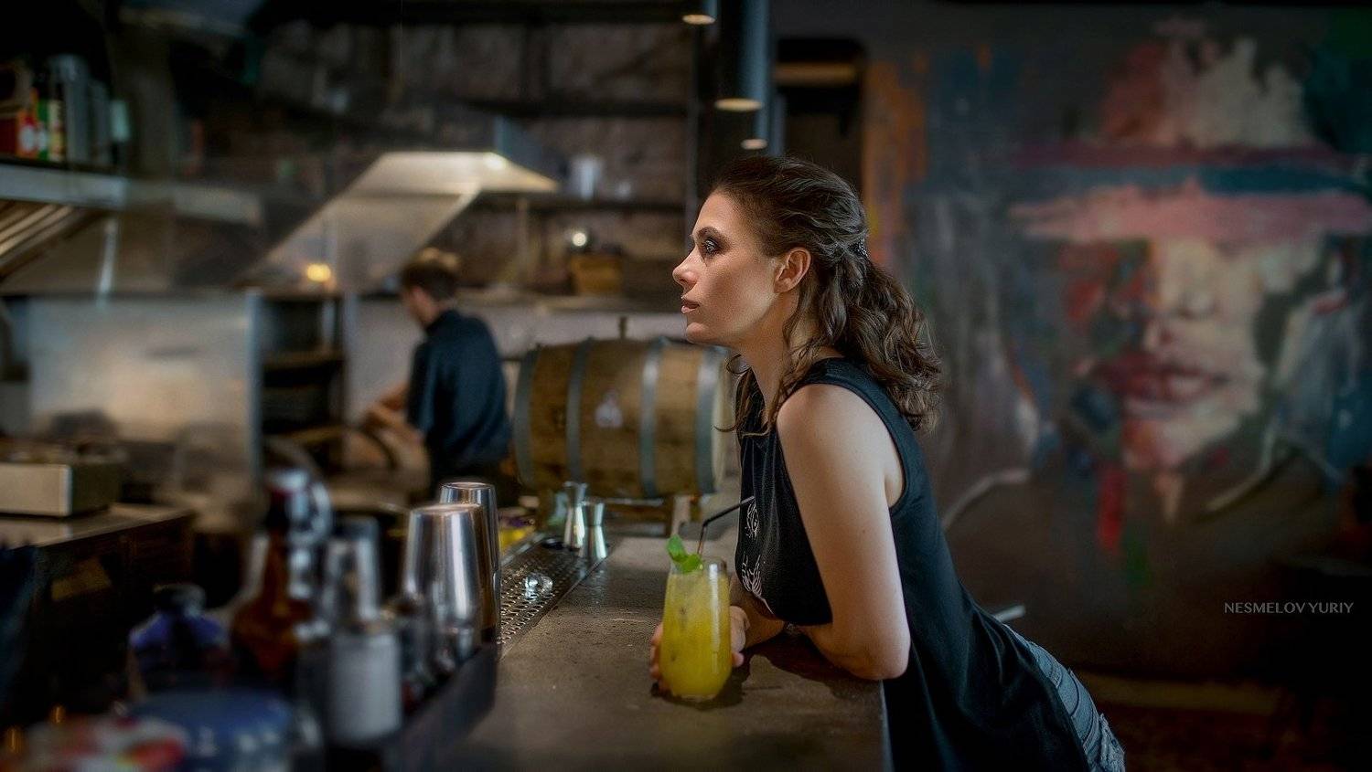 girl, portrait, art, девушка, портрет, Несмелов Юрий