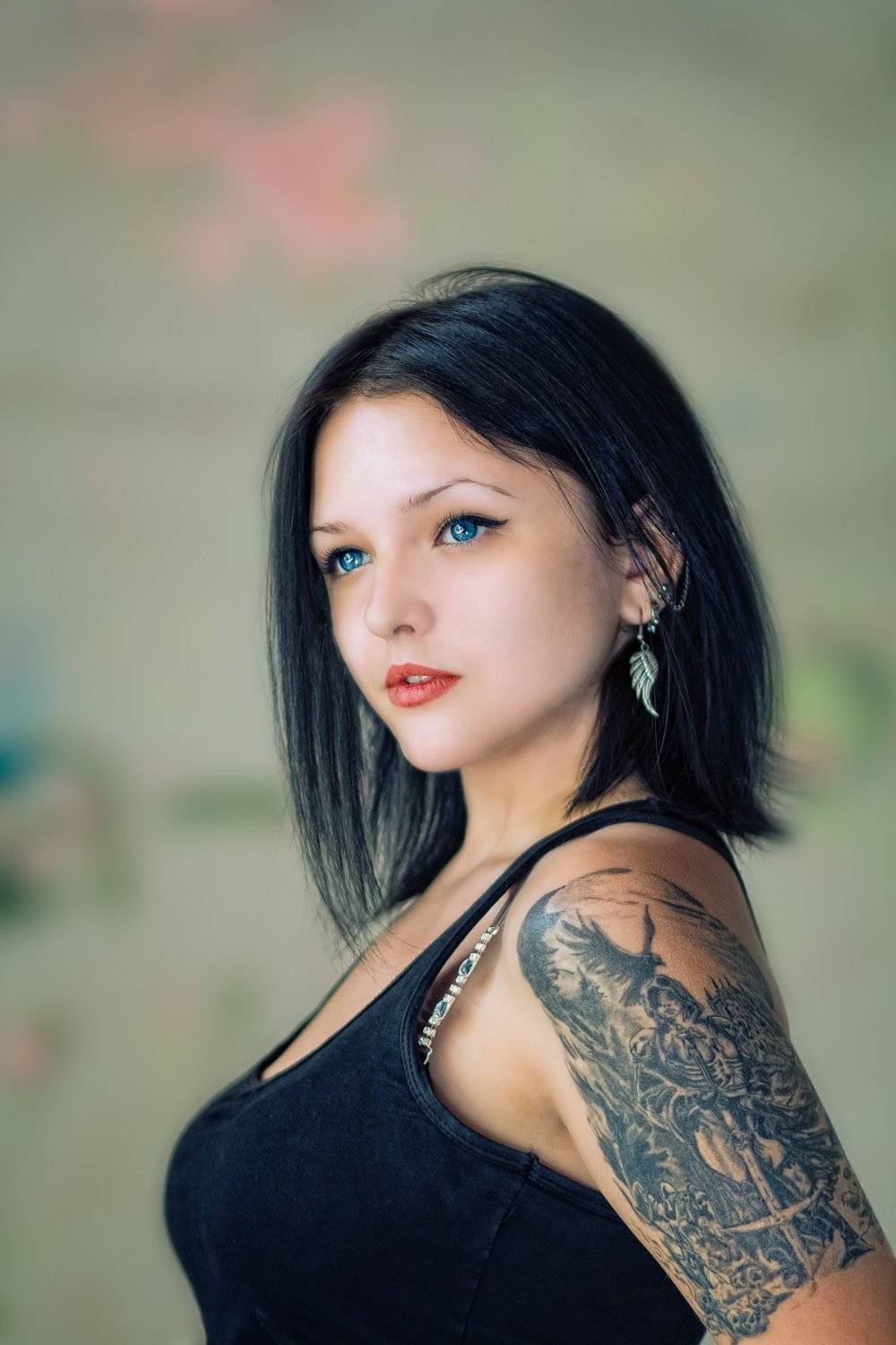 фото, фотограф, girl, blue, портрет, портрет глаза татуировка девушка контраст эмоции натурализм раимун алексей красота образ, Aleksey Korolev