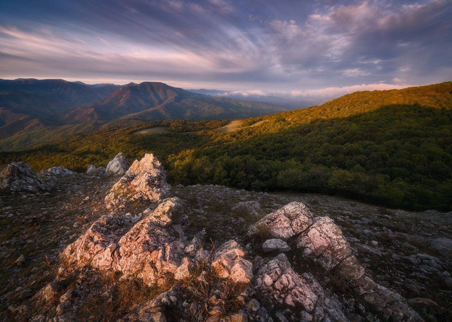 рассвет, горы, крым, чатырдаг, Антон Дмитриев