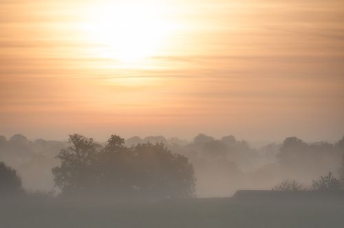 Automnal sunrise in Normandy