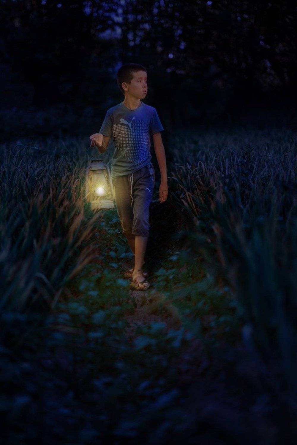ночь, фонарь, Марат Сайранбаев