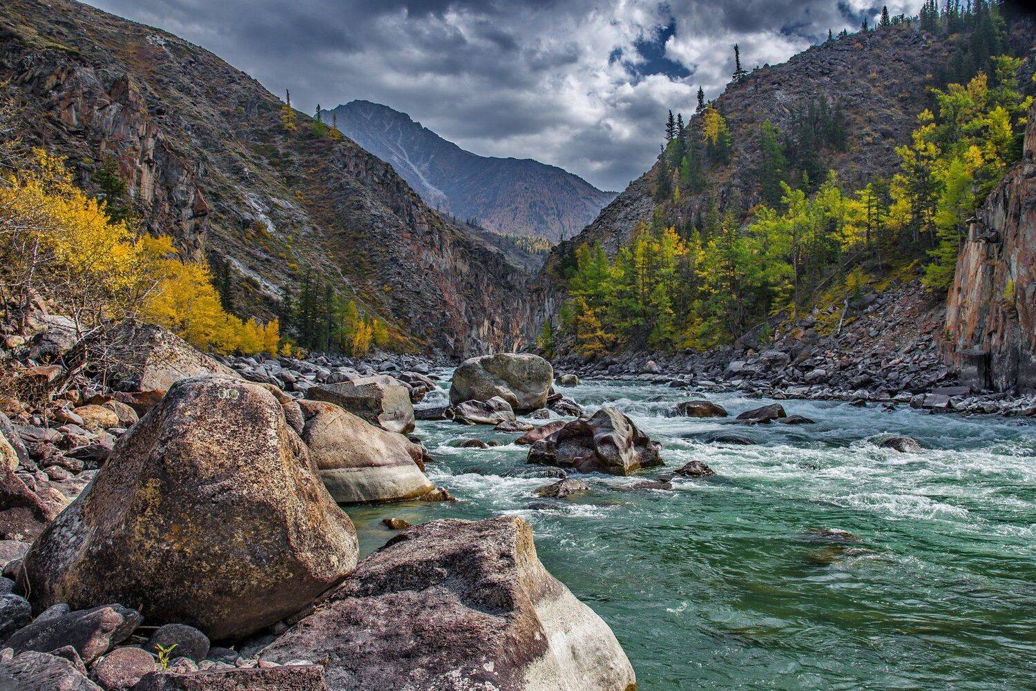 горы. аргут. алтай. осень., Евгений Дроботенко