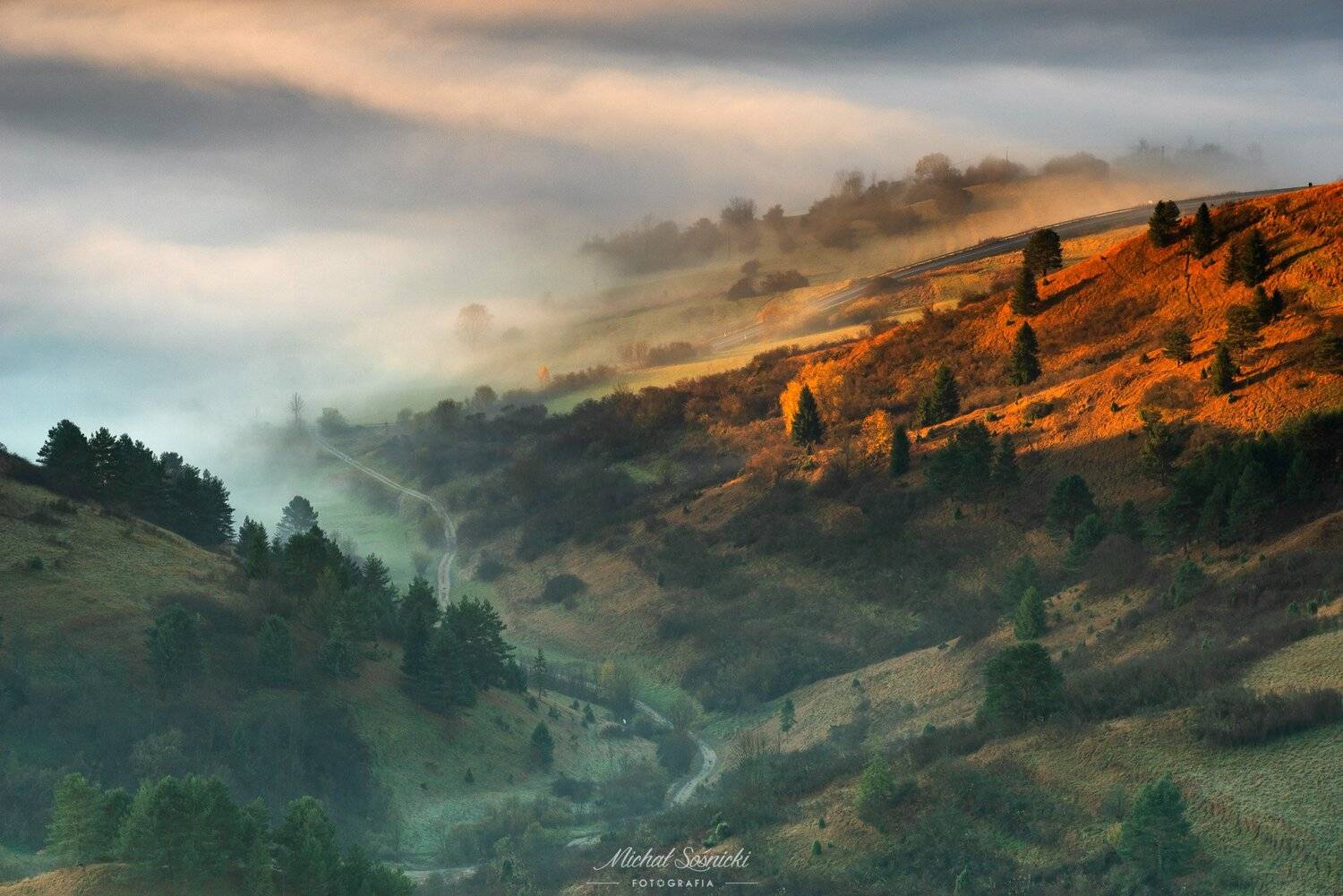 pieniny autumn foggy morning pentax, Michał Sośnicki