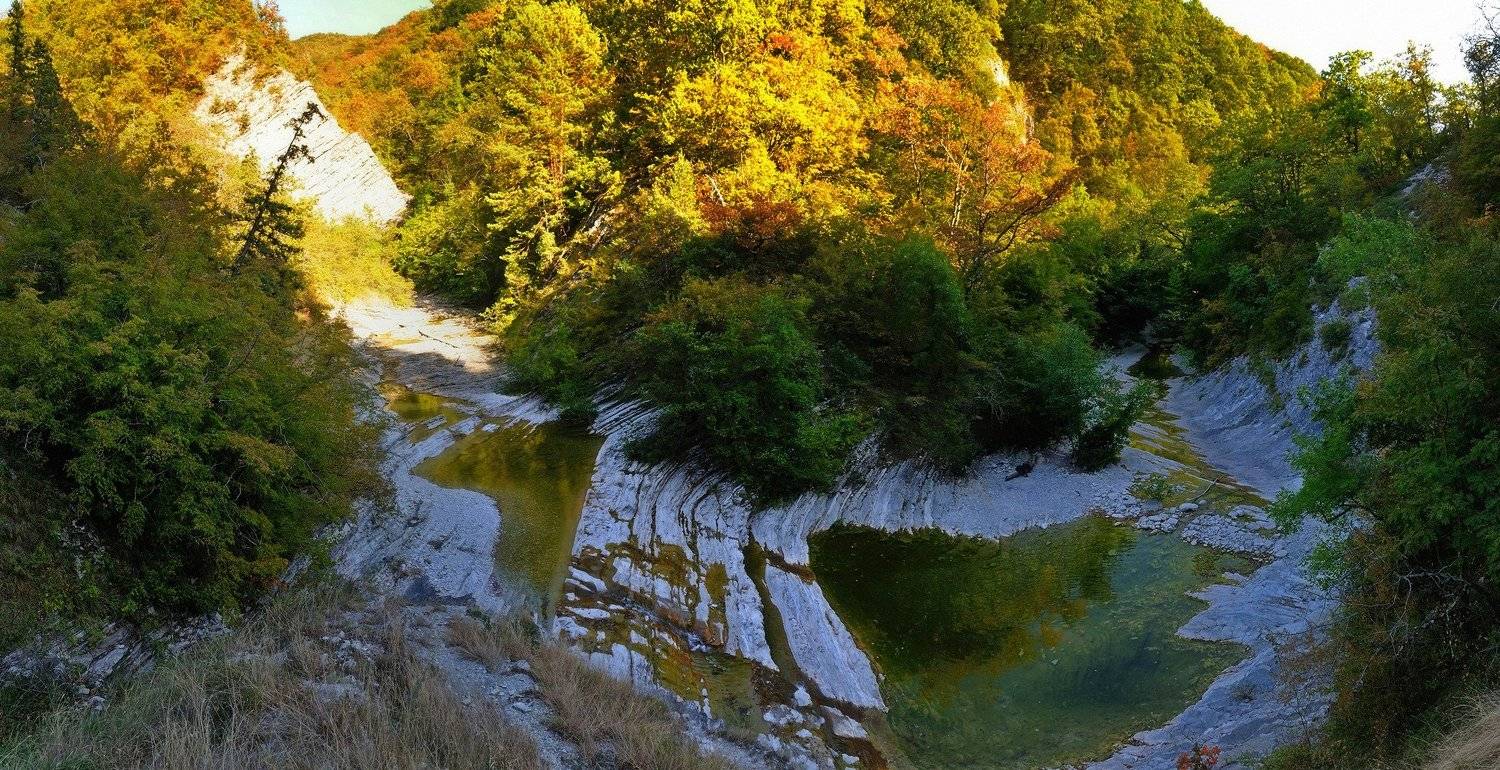 горы, скалы, лес, река, природа, пейзаж, осень, Serj Master