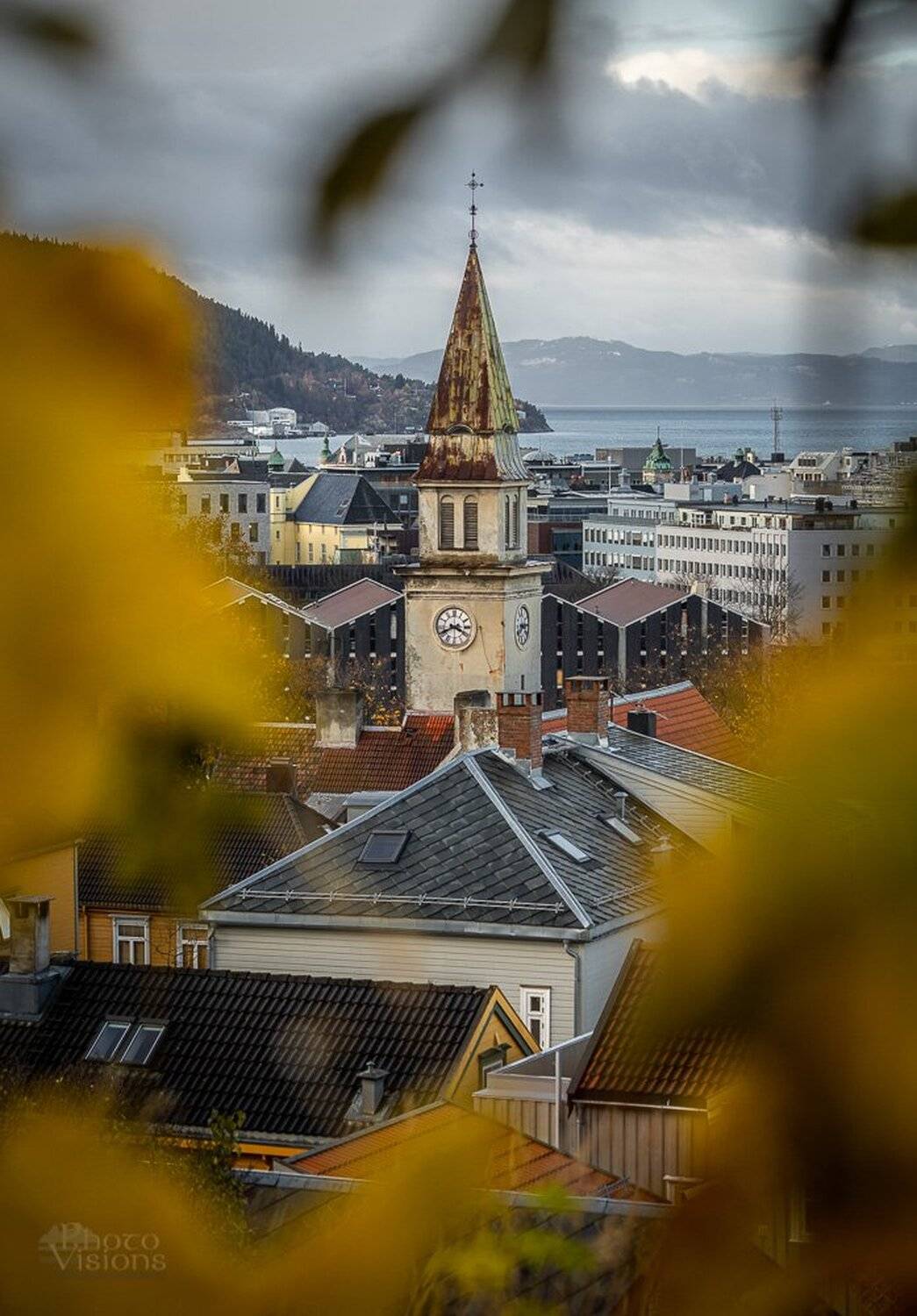 church,clock tower,architecture,town,city,trondheim,norway,norwegian, Adrian Szatewicz