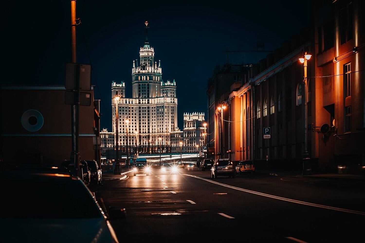 москва, ночь, мегаполис, огни, блики, свет, трафик, транспорт, высотка, котельническая, набережная, цвет, moscow, night, metropolis, lights, glare, light, traffic, transport, high-rise, kotelnicheskaya, embankment, color,, Юрий Шурчков