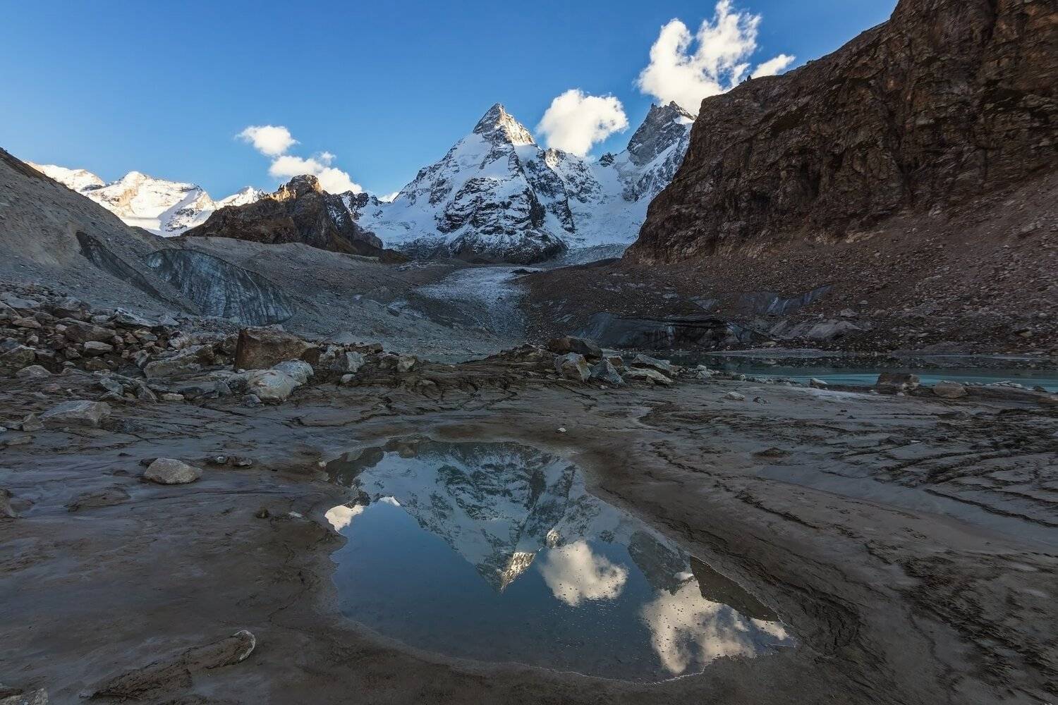 горы, озеро, кавказ ,джантуган, ледник, Эстелла