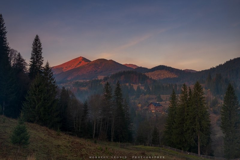 #nature, #туман, #лес, #oсень, #украина, #карпаты, #пейзаж, #закат, #туман, #солнце, #свет, #mountain range, #mountains, #туризм, #лес, #nature, #природа,  фото превью