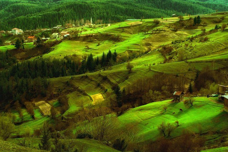 rhodope, sunrise, mountain villages, bulgaria Rhodope Spring фото превью