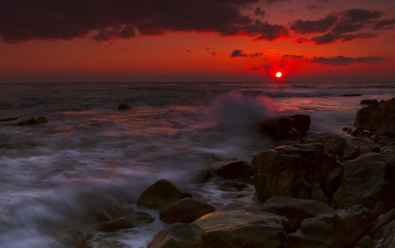 море, закат Куда катится мир?)) фото превью