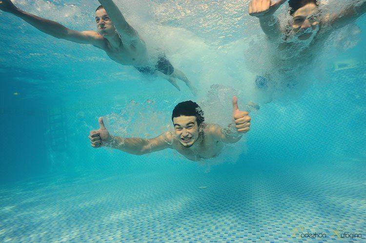 underwater, people, pool, Nadya Kulagina