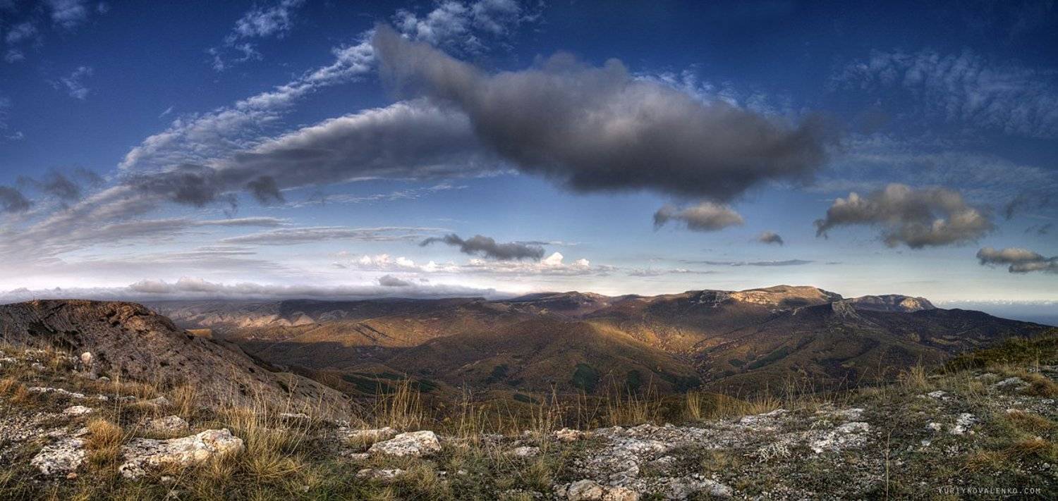 kovalenko, крым, чатырдаг, облака, небо, трава, Юрий Коваленко