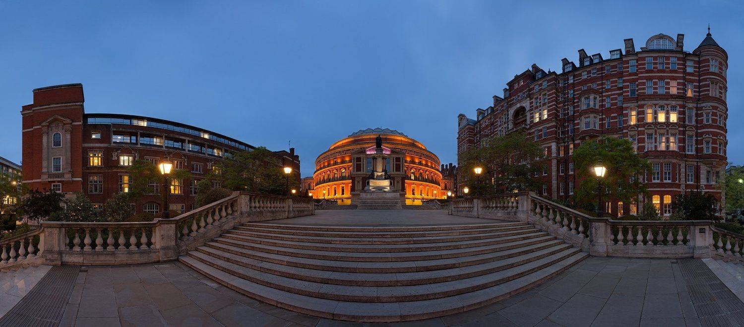london, royal albert hall, blue hour, англия, лондон, Alex Darkside