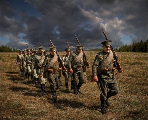 1916. Солдаты русские идут...