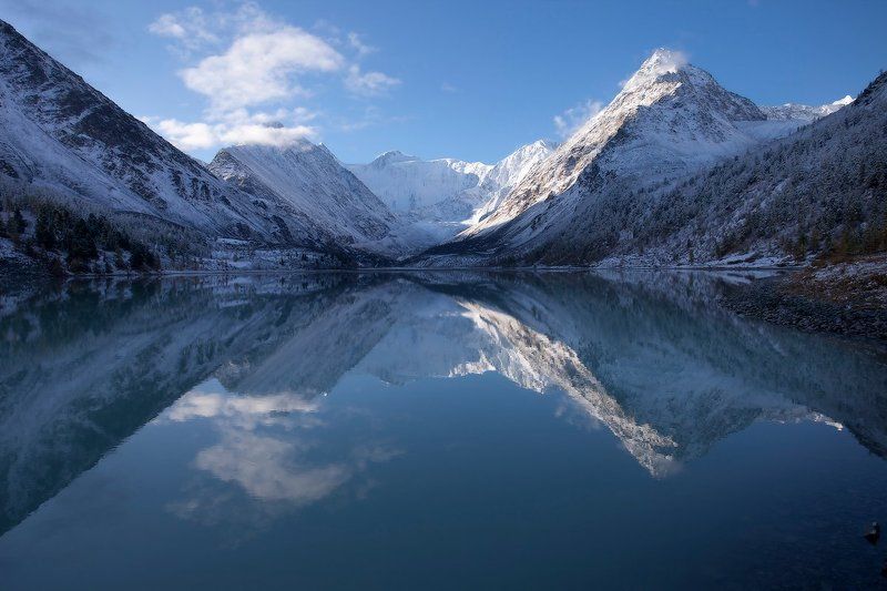 горы, горный алтай, алтай, пейзаж Зазеркалье фото превью