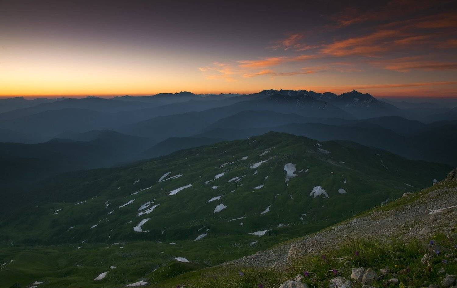 горы , оштен, рассвет, Ирина Заграничная