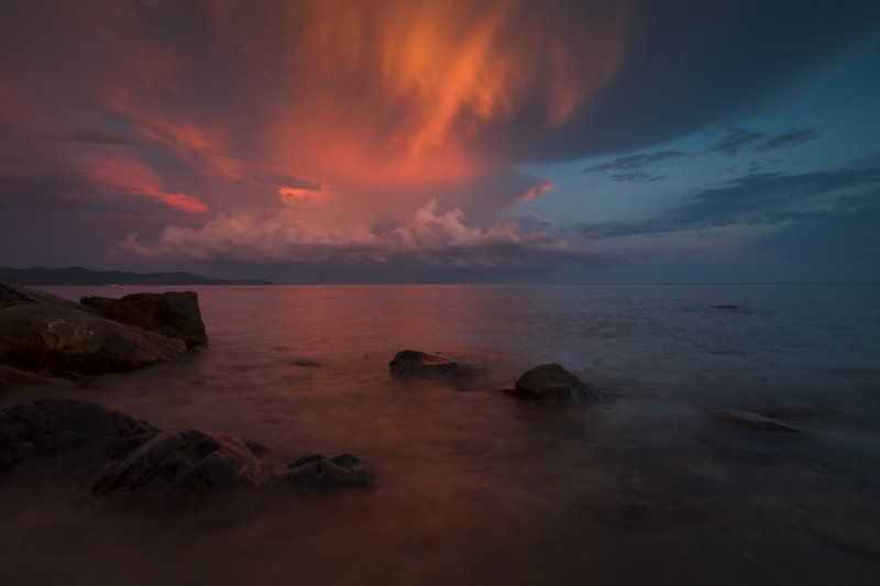 море, закат Ещё один вечер.. фото превью