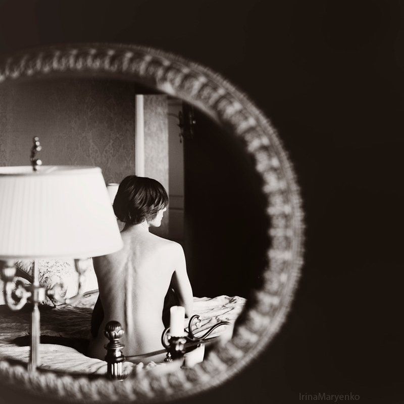 ню, чб, девушка about ... фото превью