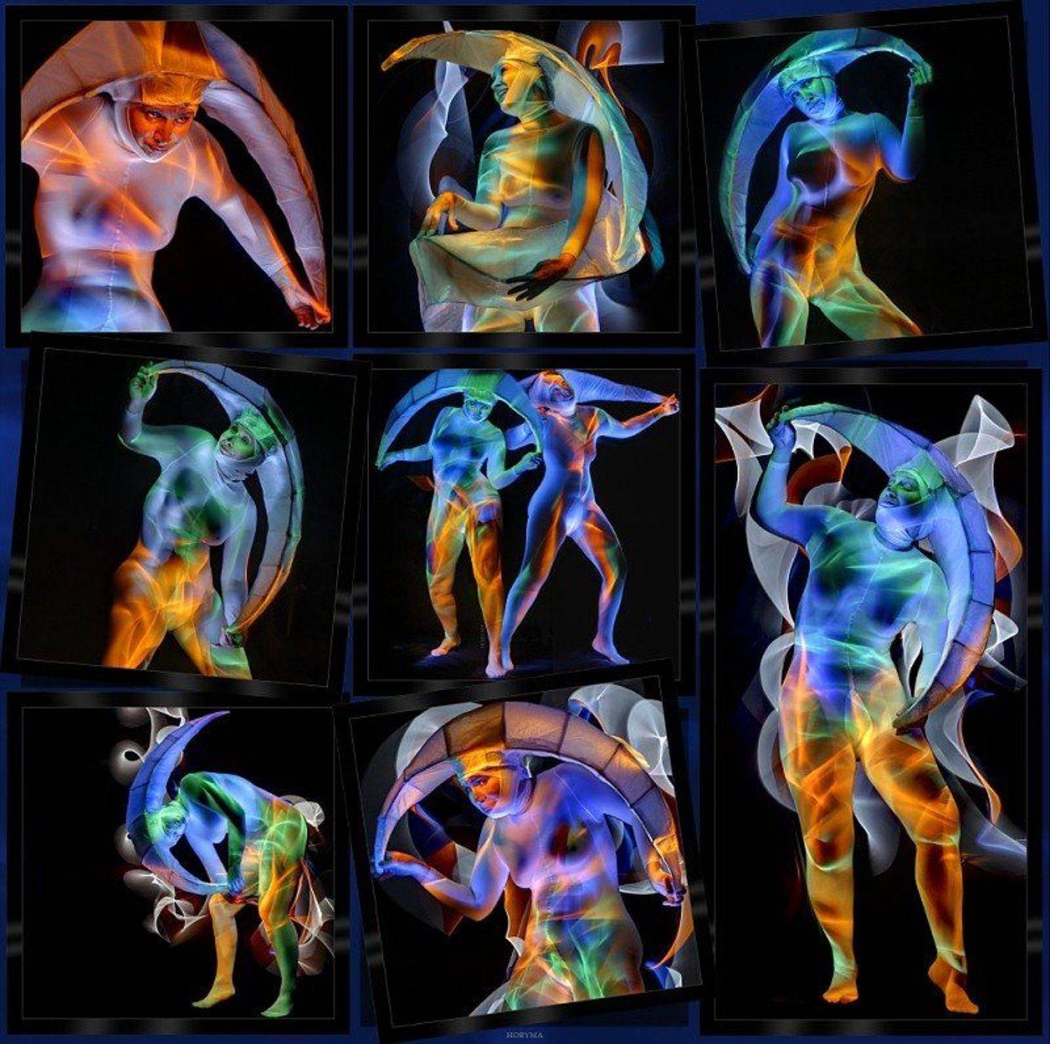 светографика, свет, портрет, луна, фантазия, импровизация, HoryMa (ХориМа)