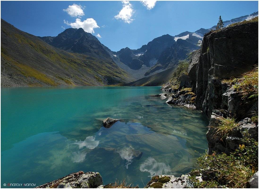 горный алтай, катуньский хребет, мультинские озера, озеро поперечное, Анатолий Иванов