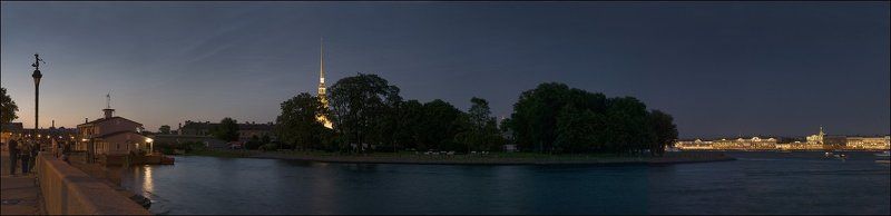 Панорамы Белой ночи в полнолуние фото превью