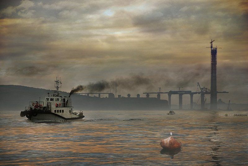 японское, , , море, , , корабли, мост Generatrix фото превью