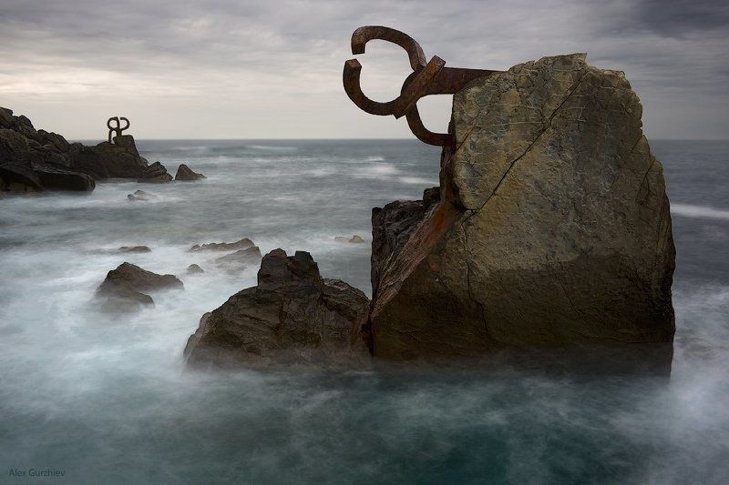 san-sebastian, spain The comb of the wind фото превью