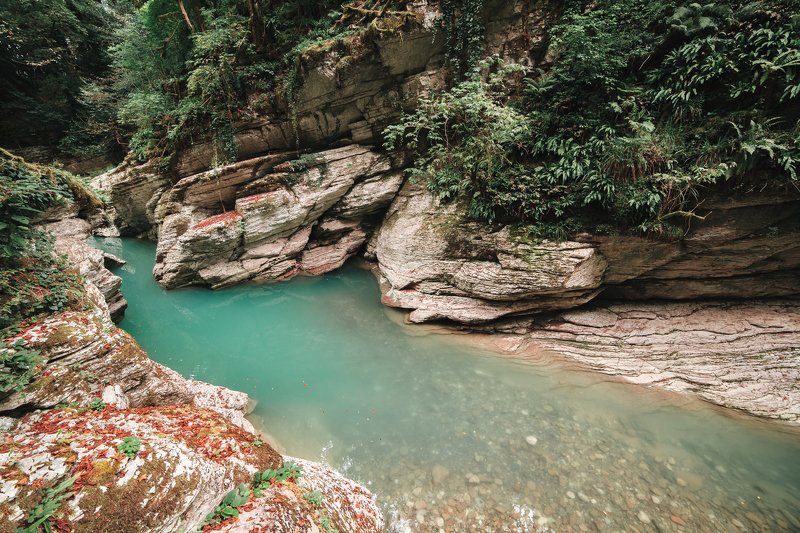 сочи, псахо Мокрый каньон Псахо фото превью