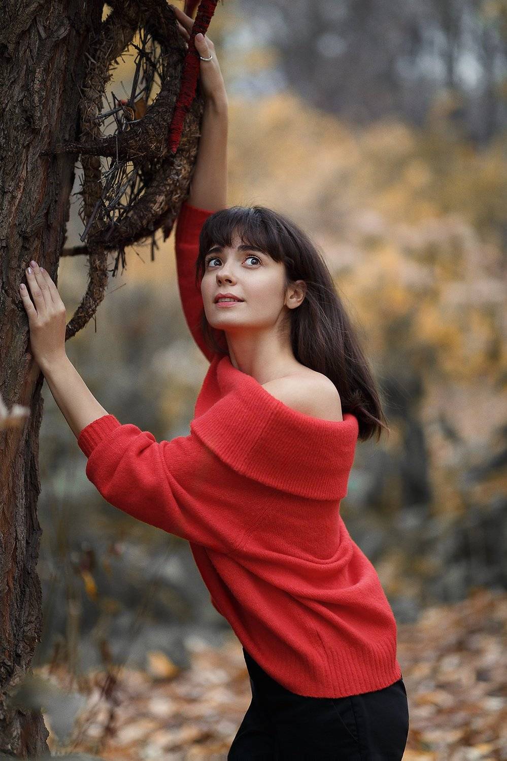 парк, дерево мутант, девушка, дневной свет, иной мир, взгляд., Оксана Ведмеденко