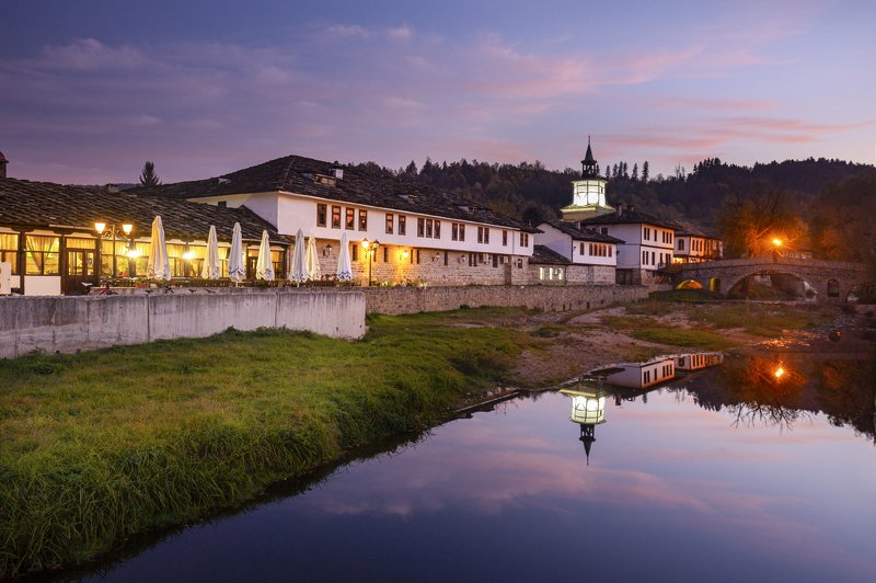 city,landscape,architecture,night,sunset, Старый город  фото превью