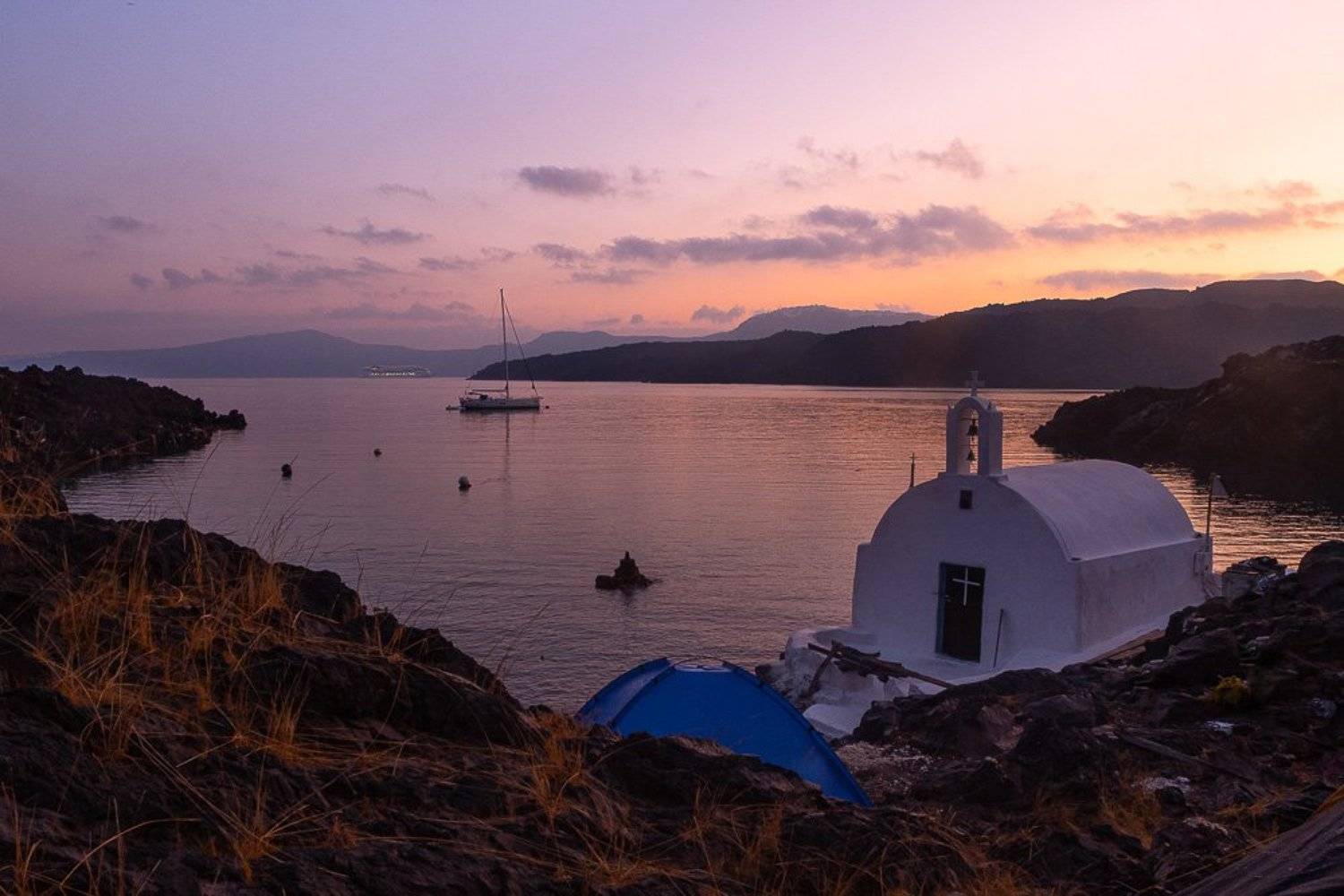 santorini,sunrise,landscape, Eriks Zilbalodis