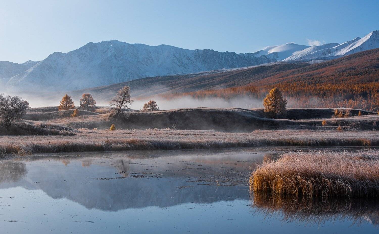 озеро. алтай. осень. горы., Евгений Дроботенко