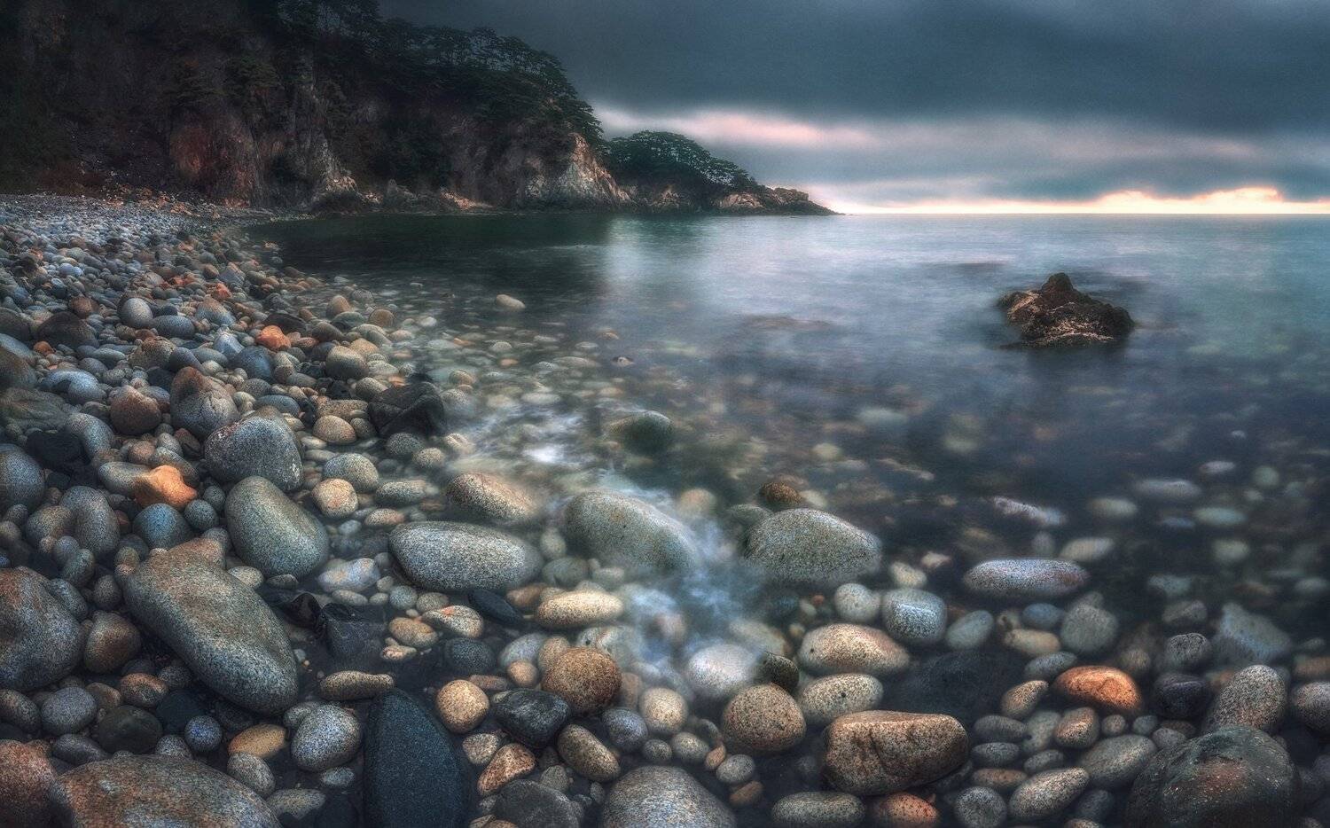 море, скалы, камни, Андрей Кровлин