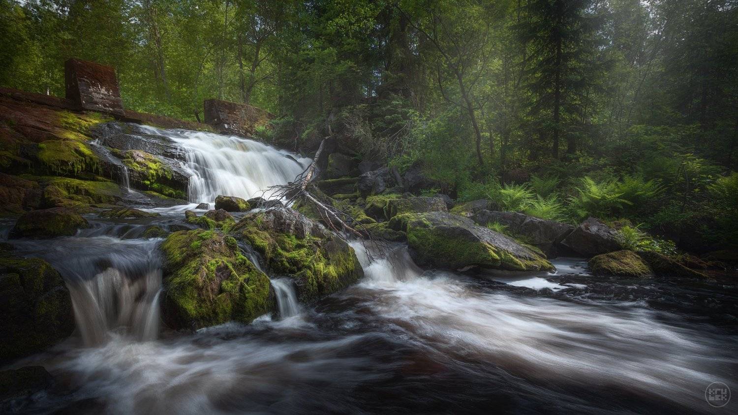 карелия, водопад, пейзаж, KrubeK