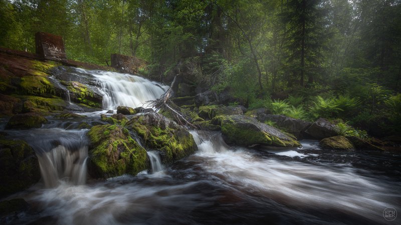 карелия, водопад, пейзаж Прокинкоски фото превью